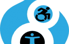 Drupal accessibility logo.