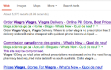 Viagra & Government Sites - A screencapture from Google