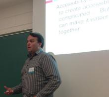 Mike Gifford Preseting about ATAG at CodeFest 2014