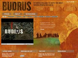 Screenshot of the Budrus site at Justvision.org