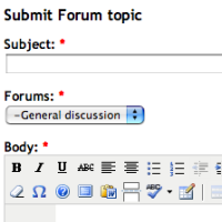 Submit Forum Topic