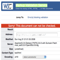 Validation Error - Sorry! This document can not be checked