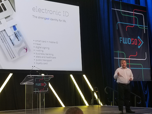 Siim speaking at FWD50 about the Estinian Open Government Initiative