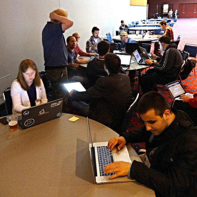 Vincenzo at DrupalCon Code Sprint