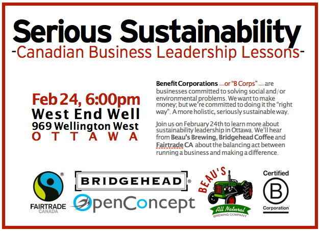 Serious Sustainability Event Flyer